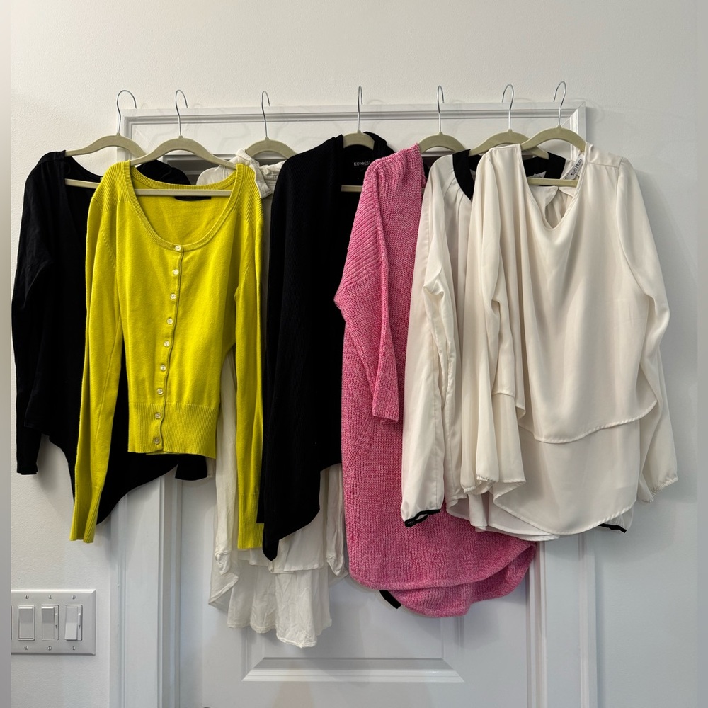 Lot of 7 Women’s Shirts and Sweaters